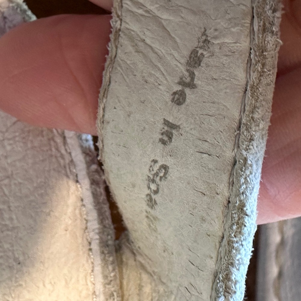 El Naturalista Wedge Sandals Womens 38 White Leather Cork Platform 401 Spain - Picture 6 of 16